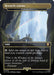 A Magic: The Gathering card titled "Henneth Annun - Reflecting Pool (Surge Foil Realms and Relics) [The Lord of the Rings: Tales of Middle-Earth Commander]." This Mythic Land has the ability: "Add one mana of any type that a land you control could produce." The illustration shows two people on a rocky ledge, overlooking a majestic waterfall amidst lush greenery, evoking imagery from Tales of Middle-Earth Commander.