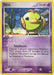 An illustrated Pokémon card of "Natu" from the EX: Unseen Forces series, which has 50 HP. The card shows Natu, a small green bird with red and yellow accents, standing in a desert with a cactus in the background. This Common Psychic-type card features a Telekinesis move that deals 10 damage. Card number: 63/115 (Stamped).