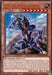 A Yu-Gi-Oh! trading card titled "Buster Blader, the Destruction Swordmaster [MAGO-EN100] Rare" from the Maximum Gold set. The card displays a humanoid warrior in blue armor with a large, glowing sword. As an Effect Monster, it has 7 stars, 2600 ATK, and 2300 DEF points. The bottom portion contains card type information and effect details.