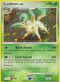 Image of a Pokémon trading card featuring Leafeon (7/100) [Diamond & Pearl: Majestic Dawn] from the Pokémon brand. The Holo Rare card has a green and gold border, depicting Leafeon on a grassy field with leaves on its body. The card details include 90 HP, moves "Bind Down" and "Leaf Guard," and an illustration by Kouki Saitou. It's numbered 7/100.