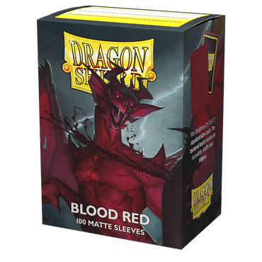 Dragon Shield: Standard 100ct Sleeves - Blood Red (Matte)