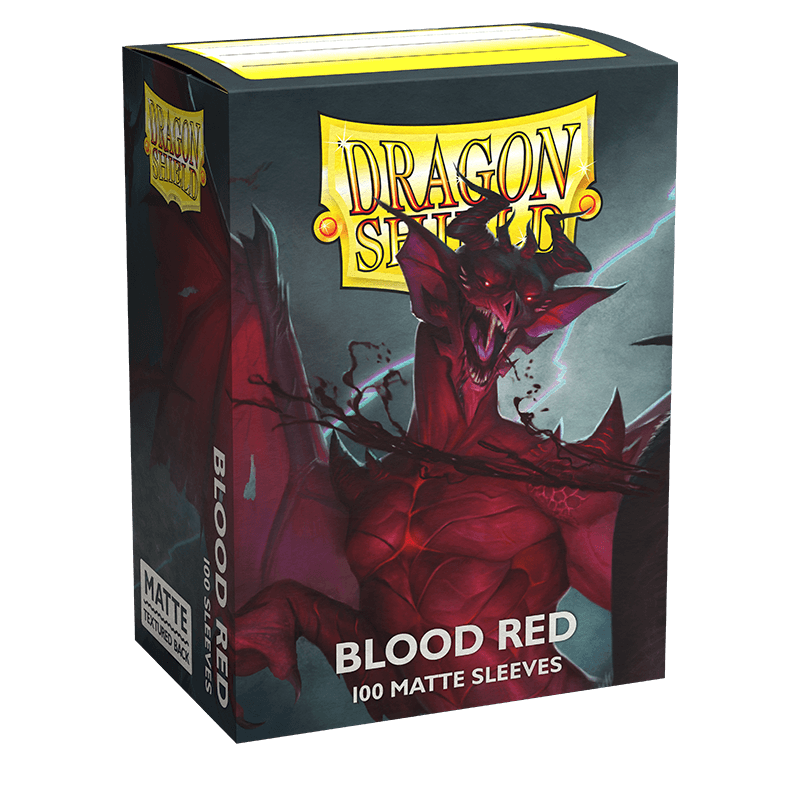 Dragon Shield: Standard 100ct Sleeves - Blood Red (Matte)