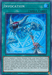 An image of the Yu-Gi-Oh! trading card "Invocation [SHVA-EN043] Super Rare". This spell card features artwork of a monstrous, blue-skinned creature with sharp teeth and claws, framed by a glowing blue circle with mystical symbols. The card text details its function for Fusion Summoning Invoked Fusion Monsters from the Extra Deck.