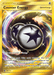 A Pokémon trading card titled "Counter Energy (122/111) [Sun & Moon: Crimson Invasion]." This Secret Rare Special Energy card from Pokémon features two black stars on a golden and silver swirling background. The card text details its effects, stating it provides two Colorless Energy if attached to a non-Pokémon-GX or EX Pokémon when fewer Prize cards remain.