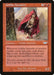 A "Magic: The Gathering" card titled Goblin Assassin [Legions] from the Legions set. This Goblin creature costs 3 generic mana and 2 red mana to play. The image features a goblin in red and brown robes holding a dagger. The text describes a coin-flipping mechanic when it or another Goblin enters the battlefield. The card has power/toughness 2/2.