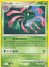 A rare Pokémon trading card featuring **Cradily (21/146) [Diamond & Pearl: Legends Awakened]** by **Pokémon**, a green, tentacled creature with yellow eyes and pink appendages. As a Stage 2 evolution from Lileep with 120 HP, it boasts moves Drain Down and Acid. Part of the Legends Awakened Diamond & Pearl set, it’s card number 21/146 and illustrated by Masakazu Fukuda.