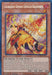A "Yu-Gi-Oh!" trading card titled **Courageous Crimson Chevalier Bradamante [BLMR-EN014] Secret Rare**, an Infernoble Knight with the attributes "Warrior/Tuner/Effect." The card image features a female knight in crimson armor, wielding a glowing sword. With ATK 500 and DEF 200, the bottom section details her abilities and effects.