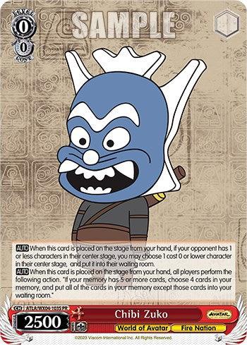 Introducing the Chibi Zuko (Foil) [Avatar: The Last Airbender] promo card by Bushiroad. This card showcases 