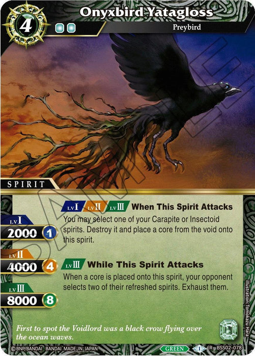 Onyxbird Yatagloss (BSS02-078) [False Gods]