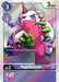 Image of a Digimon trading card featuring Psychemon [BT8-071] (Versus Royal Knight Booster Pre-Release Pack) [New Awakening Promos]. Psychemon is a pink, bipedal creature with green-striped horns, white fur accents, and green clawed hands. The card displays 3000 DP, a play cost of 3, and a digivolve cost of 0 from Lv.2. Card text: "All Turns