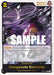 A trading card featuring Donquixote Rosinante from the One Piece series. This Donquixote Rosinante (Store Championship Participation Pack) [One Piece Promotion Cards] by Bandai boasts a "Blocker" ability and stats of "2 Cost" and "2000 Power." The title "Donquixote Rosinante" appears at the bottom alongside "Navy/Donquixote Pirates," with "SAMPLE" stamped across the center.