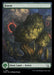 Magic: The Gathering card featuring a Forest (291) [March of the Machine]. It depicts tall, gnarled trees under a dark, dramatic sky with swirling clouds and red, glowing rifts. The card's green borders indicate it is a basic land card. Artist credits and trademarks are at the bottom.