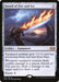 A Magic: The Gathering card from Double Masters titled "Sword of Fire and Ice [Double Masters]". It depicts a flaming sword held by a dark arm in a stormy, mountainous landscape. The Artifact Equipment enhances an equipped creature and deals damage. Illustrated by Chris Rahn, it costs 3 mana to cast.