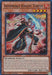 The Yu-Gi-Oh! card "Infernoble Knight Turpin [DUNE-EN014] Super Rare" showcases a warrior in red and gold armor, wielding a flaming sword. With stats of ATK/1400 and DEF/1700, this Effect Monster is categorized as "Warrior/Effect." Ideal for any Duelist Nexus strategy, its detailed description text elucidates its unique abilities.