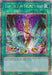 An iridescent card from the Yu-Gi-Oh! trading card game named "Tokusano Shinkyojin [DUNE-EN064] Quarter Century Secret Rare." As a Quarter Century Secret Rare in the Duelist Nexus set, its illustration features a gleaming, vertically-aligned sword within a colorful, magical vortex. The card border displays a shimmering, holographic design, with text providing its effect.