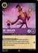 A Disney Lorcana card from The First Chapter features Dr. Facilier - Remarkable Gentleman (39/204) [The First Chapter]. He is depicted holding cards, wearing a top hat and formal outfit. With 2 strength and 4 defense, his special ability "Dreams Made Real" lets you look at the top 2 cards of your deck.