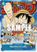 A promotional trading card featuring Monkey D. Luffy from the One Piece series. The card displays Luffy in his iconic straw hat, red vest, and blue shorts, with a large grin and stretched arm. It includes text in various sections, stats like 5000 power, and an official One Piece logo in the bottom right corner. This is the Monkey.D.Luffy (Event Pack Vol. 2) [One Piece Promotion Cards] by Bandai.