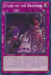 A Yu-Gi-Oh! card titled "Etude of the Branded [CYAC-EN071] Common." This Continuous Trap features a vivid illustration of two armored figures in combat, one wielding a sword and the other appearing to cast a spell. With a dark background of purple hues, the detailed text outlines its potent effects during duels.