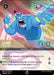 A Disney Lorcana trading card featuring Genie titled "Genie - On the Job (Enchanted) (209/204) [The First Chapter]." His cost is 6. He has 3 attack and 4 defense, with Evasive and Disappear abilities to return a chosen character to their player's hand. The card, labeled 209/204, showcases bright, enchanted artwork.