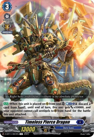 Timeless Pierce Dragon (D-BT11/067EN) [Clash of Heroes]