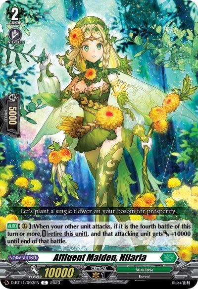 Affluent Maiden, Hilaria (D-BT11/093EN) [Clash of Heroes]