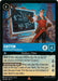 The image is a rare playing card from Disney titled "Gaston - Intellectual Powerhouse (147/204) [Rise of the Floodborn]." Gaston, wearing a red shirt and blue pants, stands confidently with a book and blackboard behind him. The card has a 4/4 strength rating, costs 6 to play, and includes special abilities and flavor text from the Rise of the Floodborn series.