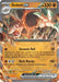 A Pokémon trading card from Scarlet & Violet: 151 featuring Golem ex. It has 330 HP and evolves from Graveler. This Double Rare stage 2 card boasts attacks like Dynamic Roll, dealing 50 damage, and Rock Blaster, delivering a whopping 180 damage. With a weakness to water, it allows you to draw 2 cards if Knocked Out.

Golem ex (076/165) [Scarlet & Violet: 151] by Pokémon