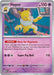A Pokémon Hypno (097/165) [Scarlet & Violet: 151] trading card. This uncommon stage 1 card evolves from Drowzee, with 110 HP and is Psychic type. Hypno is depicted holding a pendulum, boasting abilities like "Here for Hypnosis" and "Super Psy Bolt" with a damage of 110. Weakness to dark, resistance to fighting.