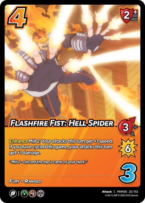 Flashfire Fist: Hell Spider [Jet Burn]