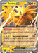 A Pokémon Zapdos ex (049) [Scarlet & Violet: Black Star Promos] card with 200 HP. The card features Zapdos, an orange and yellow bird with sharp wings and beak, boasting abilities like "Voltaic Float" and "Multishot Lightning." Part of the Scarlet & Violet Black Star Promos set, its design includes lightning-themed graphics detailing attacks and stats.