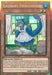 The image features the "Laundry Dragonmaid [MAGO-EN021] Gold Rare" Yu-Gi-Oh! trading card from the Maximum Gold series. This Effect Monster showcases a blue-haired dragonmaid in a blue and white maid outfit, standing in front of a window with lush green scenery outside. The card's stats and abilities are detailed in text boxes at the bottom.