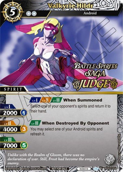 Valkyrie Hildr (Judge Pack Vol. 3) (BSS03-054) [Launch & Event Promos]