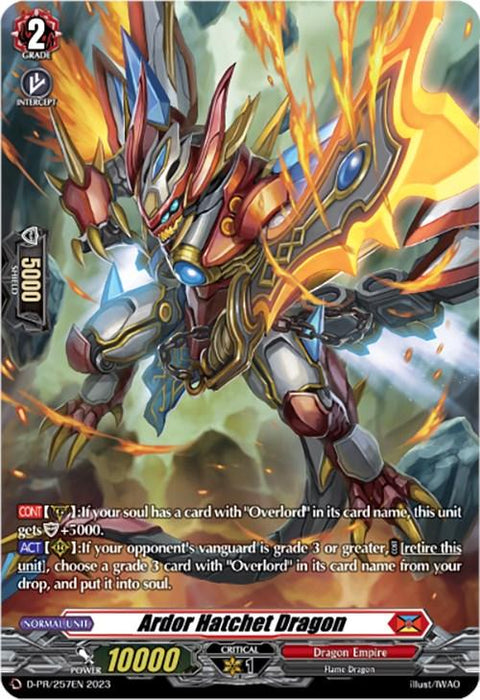 Ardor Hatchet Dragon (D-PR/257EN) [Promo Cards]