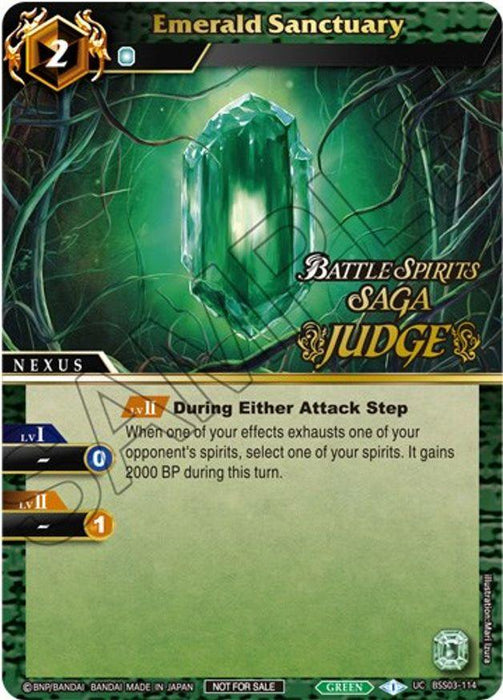 Emerald Sanctuary (Judge Pack Vol. 3) (BSS03-114) [Launch & Event Promos]