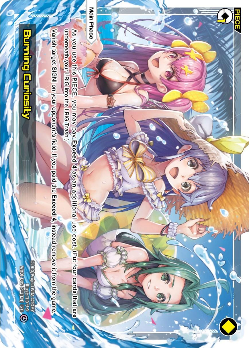 Burning Curiosity (WXDi-D09-P12[EN]) [Super Diva Deck: Double Heroines]