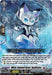 A trading card depicting a white, jewel-adorned beast named "White Jeweled Beast, Synthetica (D-BT12/009EN) [Evenfall Onslaught]." It has an anime-style design with large blue eyes and intricate armor. This Triple Rare from Bushiroad features detailed text, stats, and game instructions, including an AUTO ability and +15000 boost.