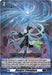 A rare trading card featuring a mystical character with long white hair and a flowing blue-green robe. The character raises their arms towards an intricate, glowing, circular design in the sky. Text at the top shows a cost of 3 and the name "Almajest Celesphere (D-BT12/044EN) [Evenfall Onslaught]." Additional card details are displayed below. This collectible is from Bushiroad.