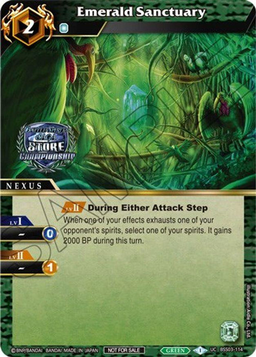 Emerald Sanctuary (Championship Pack 2023 Vol. 3) (BSS03-114) [Launch & Event Promos]