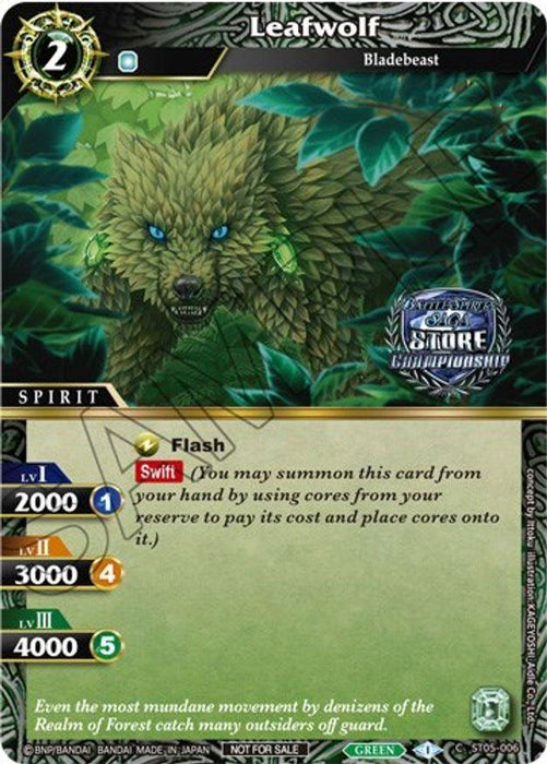 Leafwolf (Champion Card Set Vol. 3) (ST05-006) [Launch & Event Promos]