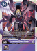 A trading card image featuring "Lucemon: Chaos Mode [BT7-111] [Next Adventure]." This Secret Rare Digimon card from the Digimon series has a purple border with a play cost of 14 at the top left corner and 12,000 DP in the top right. The center showcases the winged and armored Demon Lord, with text below detailing its Level 5 stats and abilities.