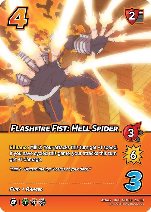 Flashfire Fist: Hell Spider (XR) [Jet Burn]