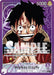 A Bandai card featuring Monkey.D.Luffy (Alternate Art) [Awakening of the New Era] from One Piece, depicted with a confident grin, slightly battered with visible dirt and scratches. He wears his signature straw hat and a red vest. The card, part of the "Awakening of the New Era" series, has a purple border and includes gameplay text, stats, and his name at the bottom.