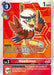 A Digimon card featuring Hawkmon, a brown and white bird-like creature sporting a headband with a feather. The Hawkmon [P-119] (Tamer Party Pack -The Beginning- Ver. 2.0) [Promotional Cards] card with Promo Rarity has a red background and includes details like Play Cost (3), Digivolve Cost (2), DP (1000), and Level (Lv.3). The text describes its abilities and effect during the game.