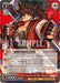 A trading card featuring Sol: Savior of the World (GGST/SX06-053 RR) [Guilty Gear -Strive-] from Bushiroad. Sol is depicted with spiky hair, a red bandana, and a red and black outfit with belts and a large sword on his back. This Double Rare card includes various attributes, abilities, and text specific to the character's gameplay mechanics.