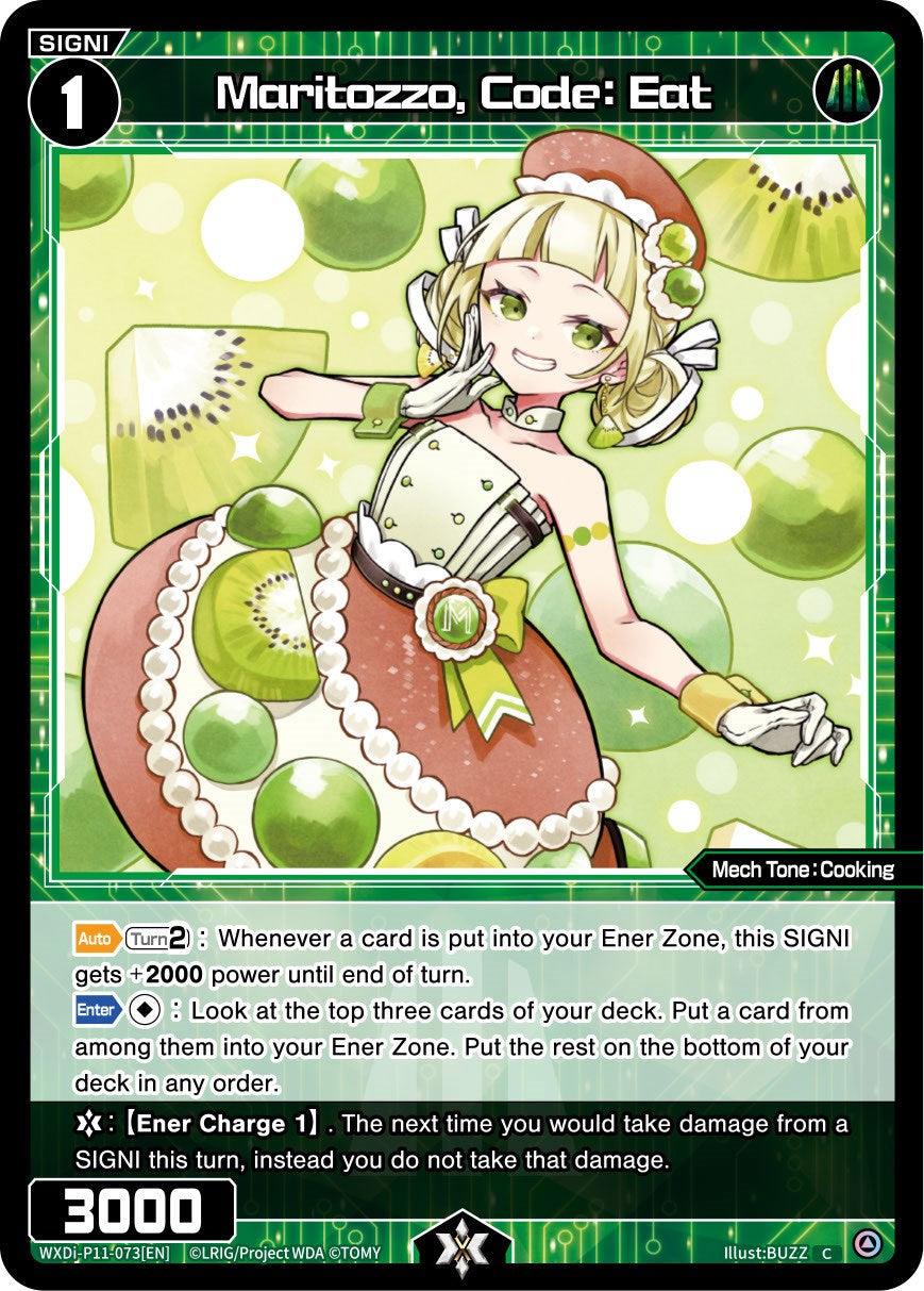 A vibrant trading card from the TCG, featuring an anime-style character named 