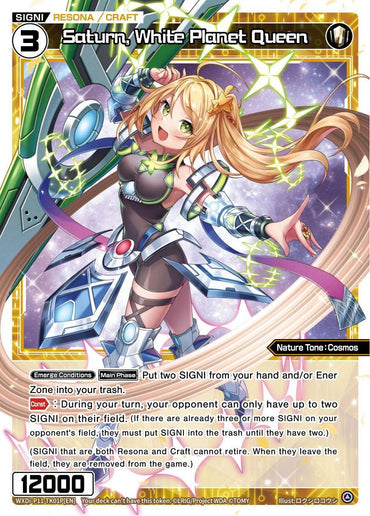 Saturn, White Planet Queen (Parallel Foil) (WXDi-P11-TK01P[EN]) [Reunion Diva]