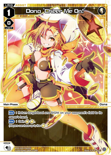 Dona "Cheer Me On!" (WXDi-D09-P06[EN]) [Super Diva Deck: Double Heroines]