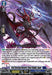 A Double Rare trading card featuring "Soul Severing Demonic Spear Knight, Zagan (D-BT13/022EN) [Flight of Chakrabarthi]" from the Bushiroad collection. The artwork depicts a demonic knight surrounded by red and black accents, holding a spear amid a dark, stormy scene. Stats include power level, critical points, and abilities.