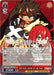 A promo trading card features chibi-style art of three characters from Guilty Gear -Strive-: SD Sol, Jack-O', and Axl. They each have distinct poses and expressions against a dynamic background. The card details, including stats and abilities, are prominently displayed around the artwork. This particular card is the SD Sol, Jack-O' & Axl (GGST/SX06-107 PR) [Guilty Gear -Strive-] from Bushiroad.