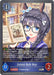 A card from "Zenno Rob Roy (CP01-032EN) [Umamusume: Pretty Derby]" by Bushiroad featuring Zenno Rob Roy. The character, with black bunny ears and glasses, is engrossed in a book. Text on the card details Runecraft abilities for gameplay. The bottom of the card shows attack and defense values of "0" and "2" respectively.